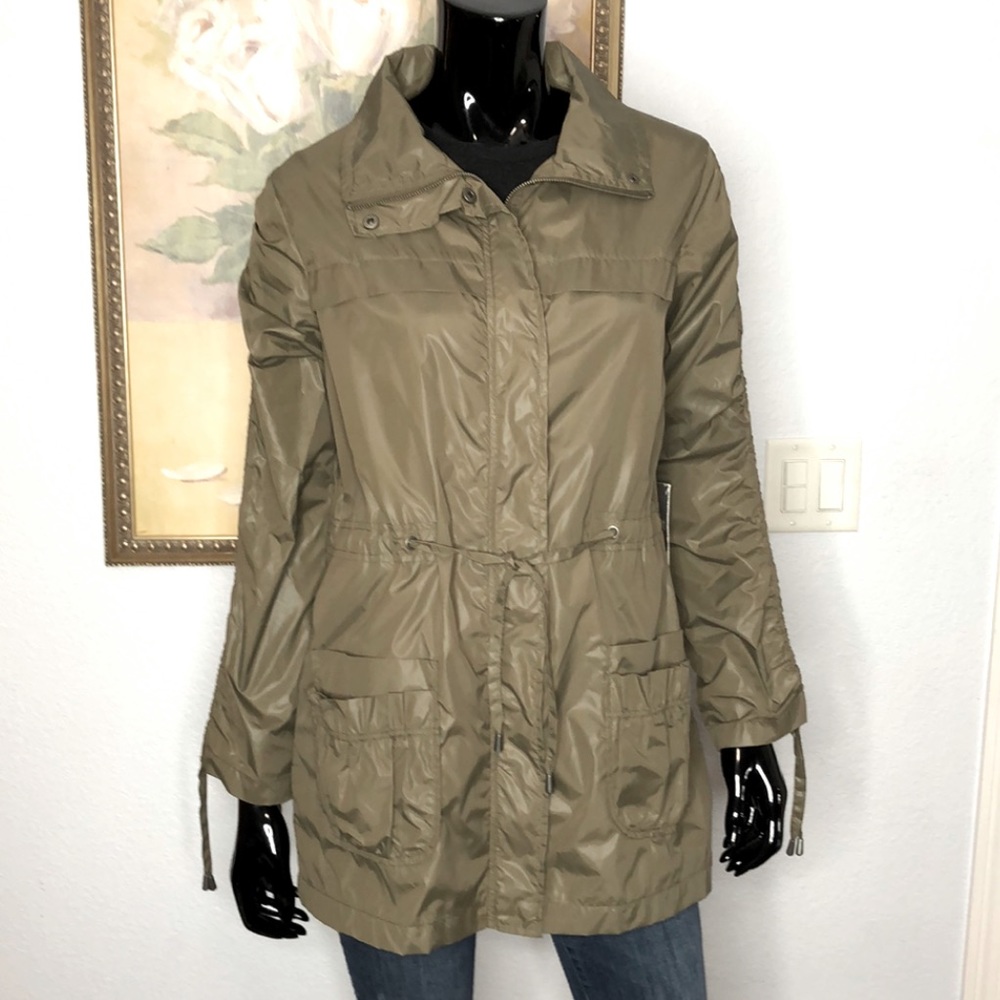 Fluent Life Coat/Windbreaker Sz M Olive Green NWOT